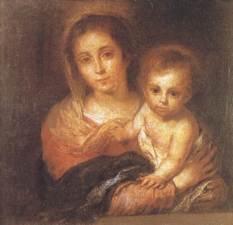 Bartolome Esteban Murillo Napkin Virgin and Child oil painting picture